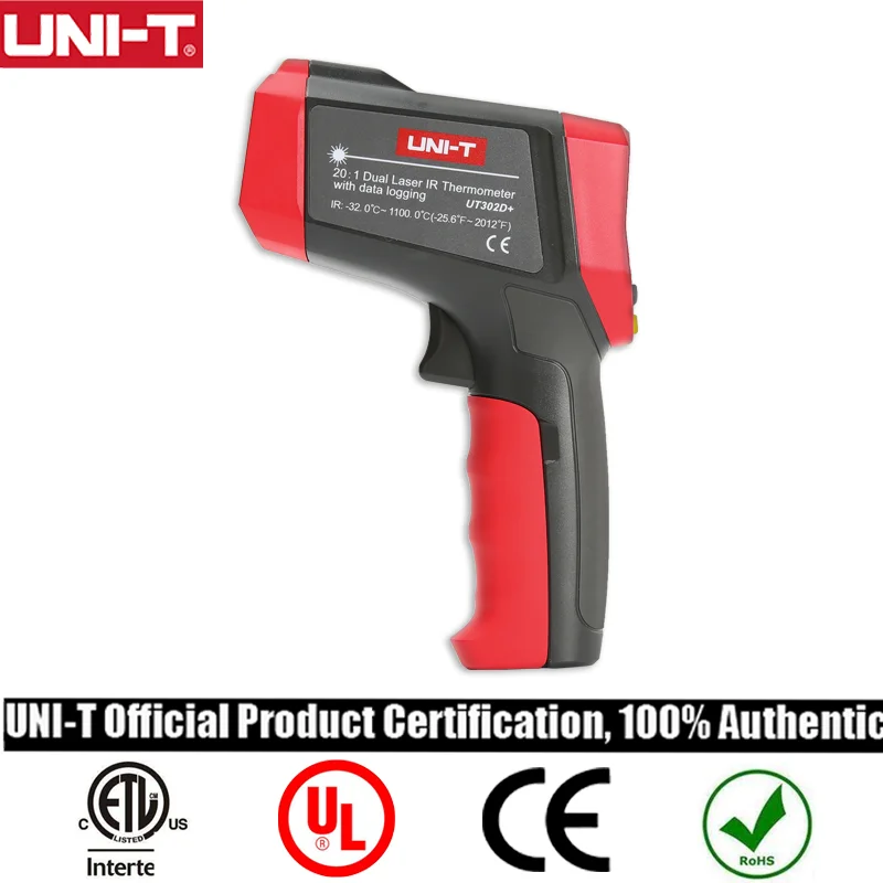 

UNI-T Non-Contact Temperature meter infrared Temperature Gun LCD backlight UT302A+/UT302C+/UT302D+ Laser IR Infrared Thermometer