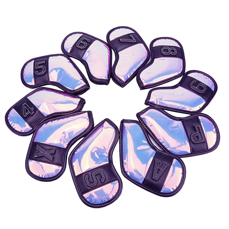 

WOSOFE 10Pcs/Pack Golf Club Iron Cover Golf Iron Head Covers Golf Club Iron Headovers Fits All Iron Wedges