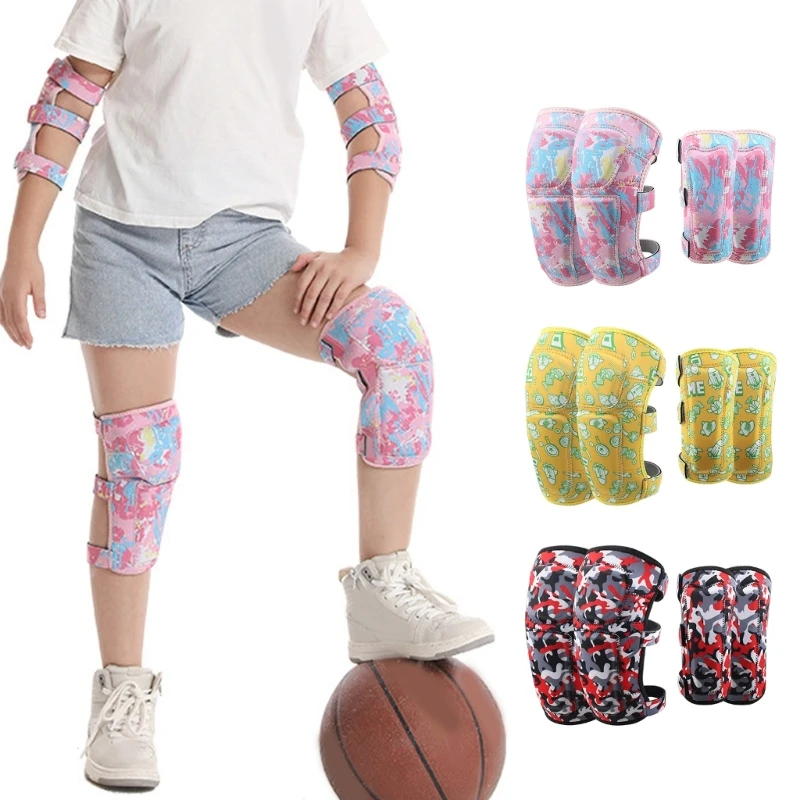 

Kids Knee and Elbow Pads for Boy Girl Skating Skiing Skateboarding Scooter Drop Shipping