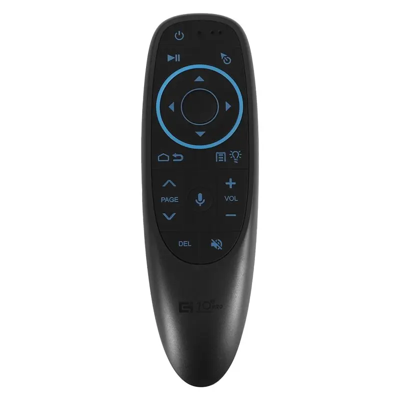 Фото ABKQ-G10S Pro BT Airmouse с подсветкой, голосовым управлением, беспроводной пульт ДУ для Google Player, ИК-обучение, гироскоп G10 для Android TV Box №1