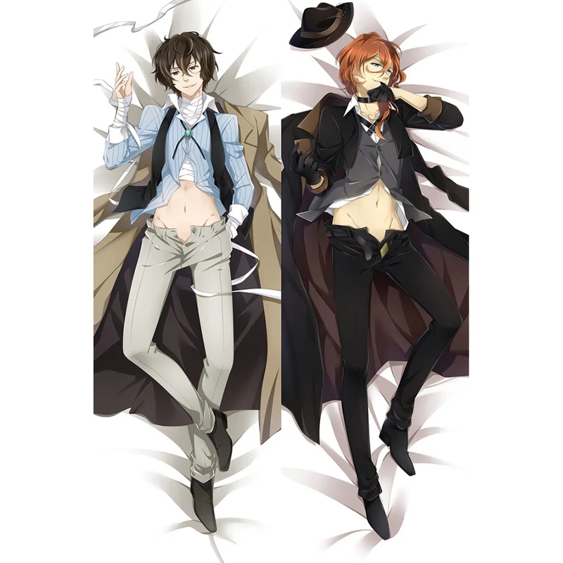 50x180cm Bungo Stray Dogs Dakimakura Cover Hugging Body Pillowcase Anime Print Dazai Osamu Pillow Case Home Decoration