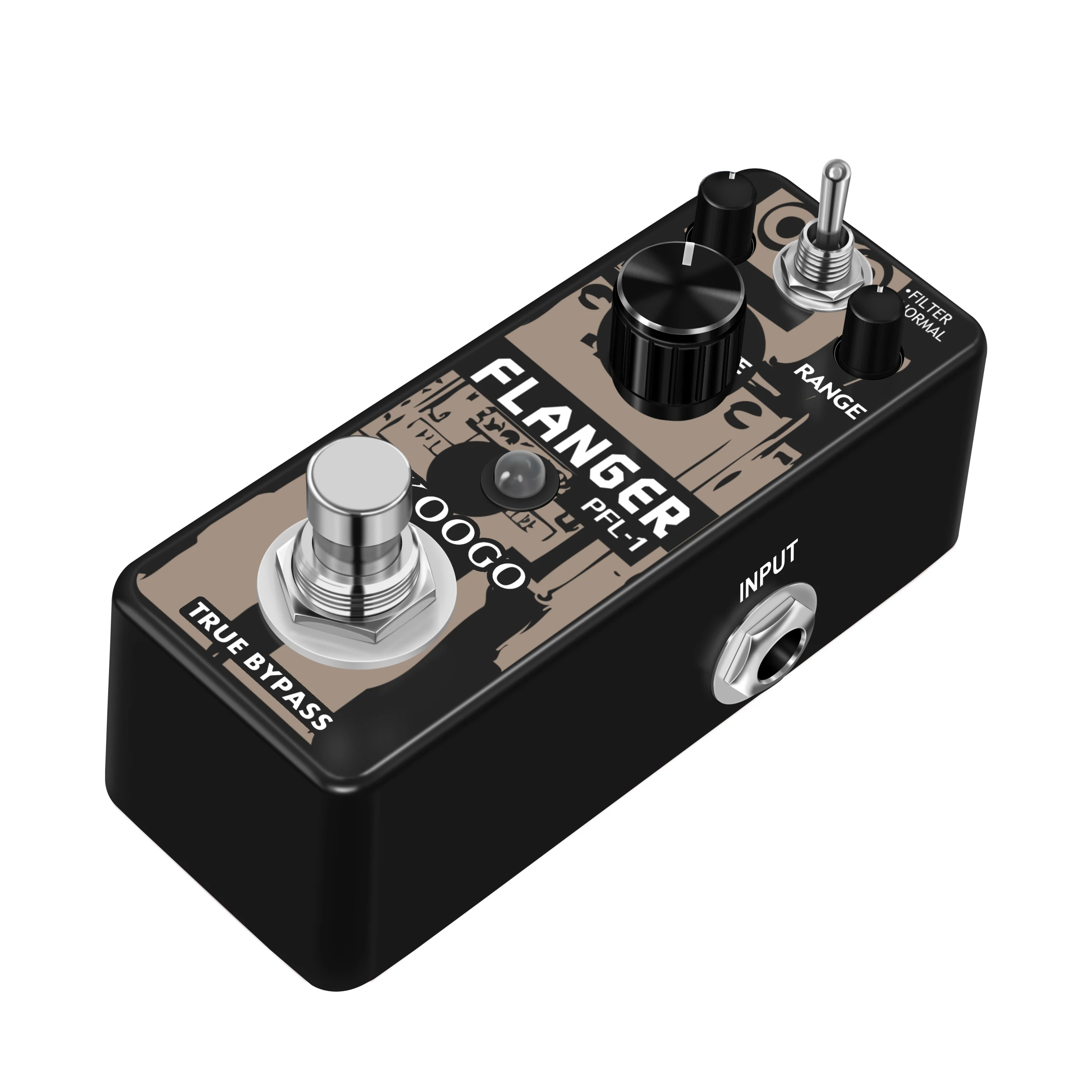 Koogo LEF-312 Pure Analog Flanger Guitar Effect Pedal with Static Filtering True Bypass Guitar Accessories