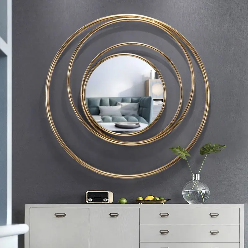 

Nordic Irregular Mirror Bathroom Art Wall Mount Mirror Design Creative Aesthetic Hanging Espejo Maquillaje Luz Decoration Home