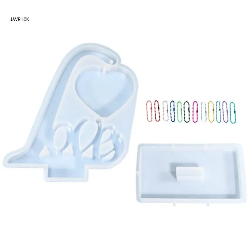 

Letters Loves Photo Frame Ornaments Molds with Base Bracket for Home Decoration D0LC