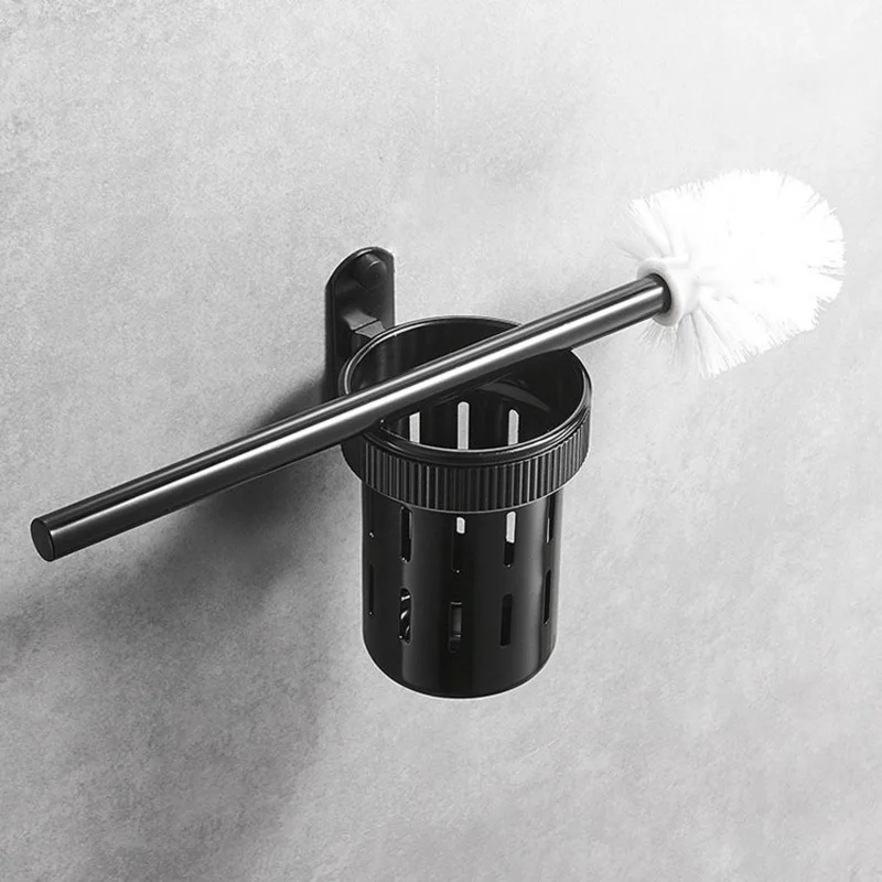 

Набор кистей для туалета, настенный держатель без отверстий, полый ершик для унитаза, щетка для чистки туалета