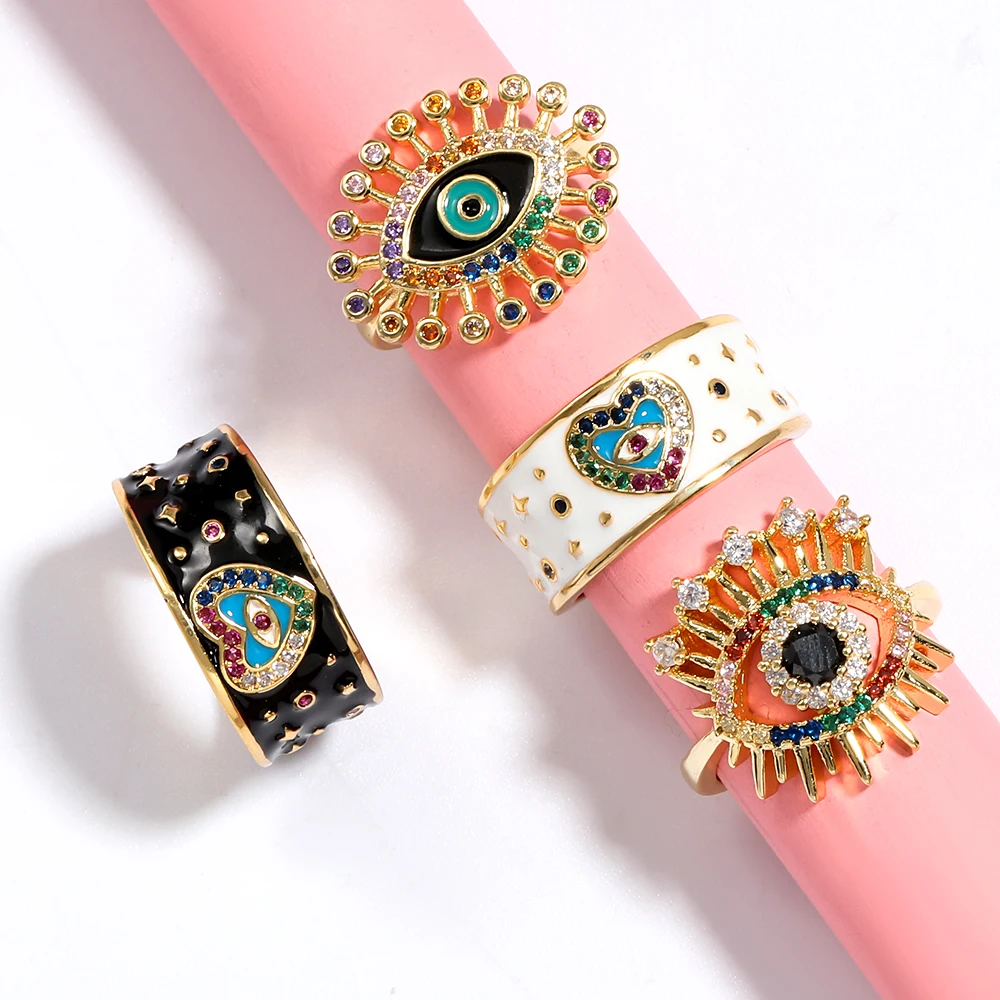 

Rings for Women 2020 New Summer Simple Copper Eye Ring Banquet Jewelry Engagement Ring Wedding Rings