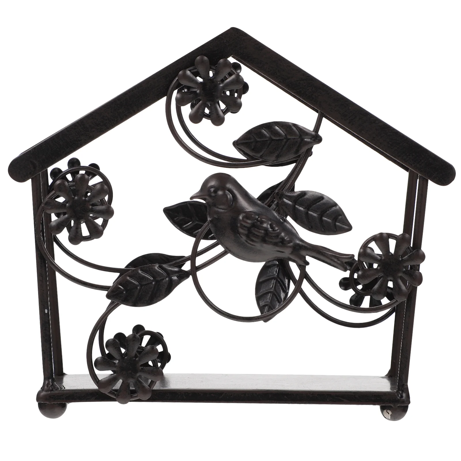 

Napkin Holder Iron Craft Tissue Holder Bird Design Tissue Rack Hotel Napkin Storage Rack for Decor Restaurant Desktop