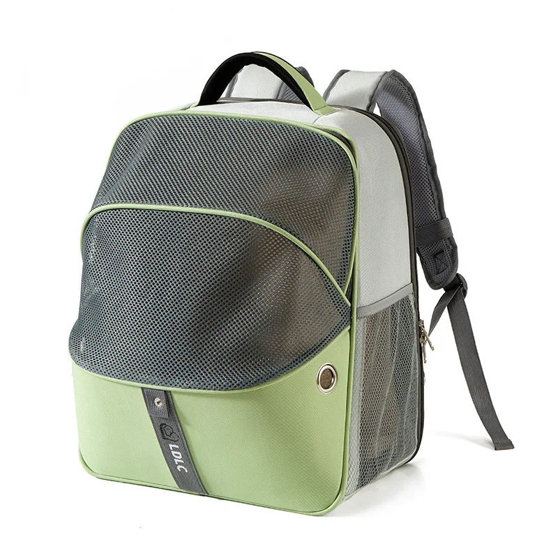 

Breathable Pet Cat Backpack Large Capacity Dogs Carrying Bag Folding Pet Chest Portable Outdoor Travel Carrier