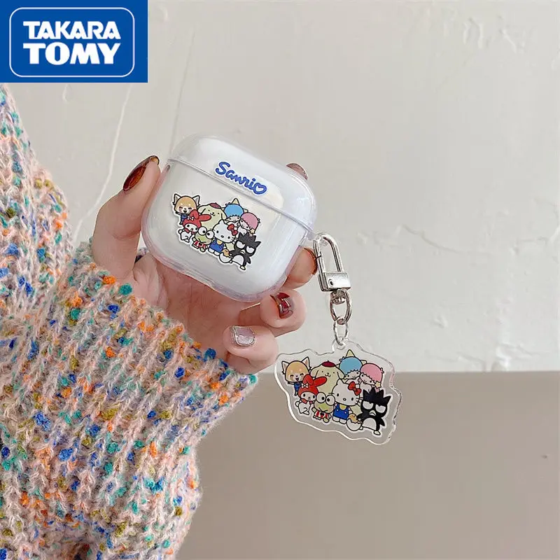 

TAKARA TOMY Hello Kitty AirPods 3 Case Apple AirPods 2 Cover AirPods Pro Case IPhone Earphone Accessories Air Pod Clear Case