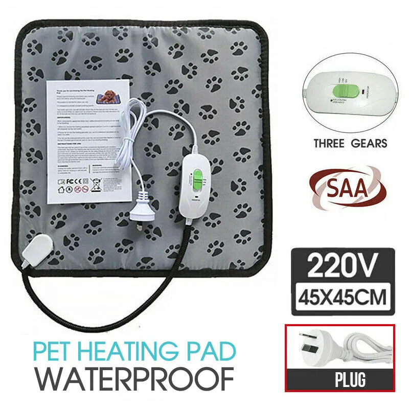 

Электрическая грелка для домашних животных, водонепроницаемое одеяло с подогревом для собак и кошек, износостойкая, регулируемая температ...