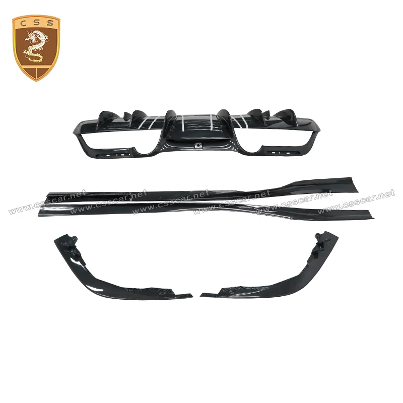 Новый стиль сухой карбоновый удлинитель с принтом разветвители диффузор обвес