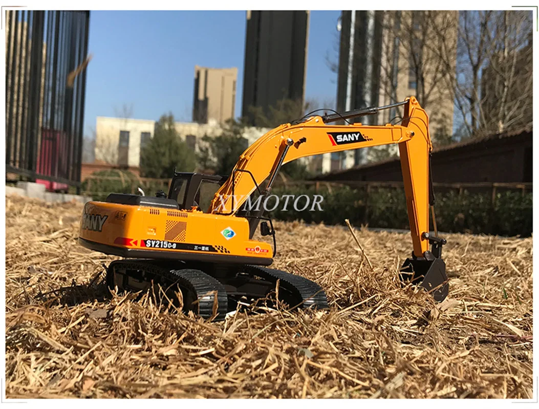 1/35 SANY SY215C-9 - Экскаваторная техника Hitachi Zaxi Diecast Модель Автомобиля Грузовика Игрушки Хобби Подарки Коллекция Украшения Дисплей