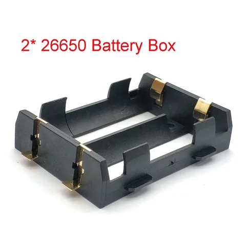 Держатель батареи SZEKS 26650 Battery Holder SMD черного цвета