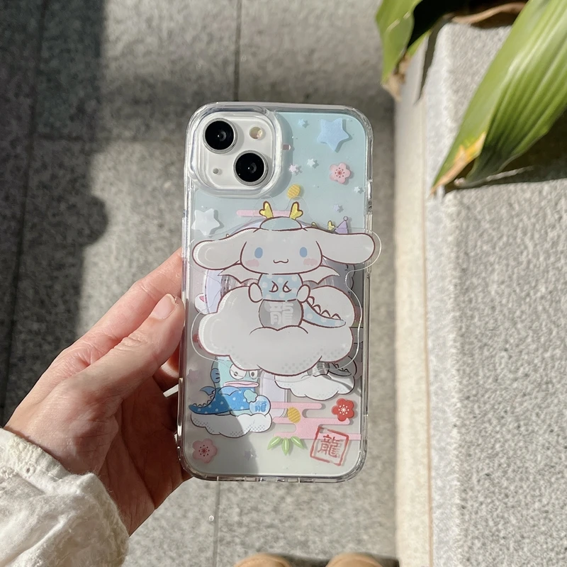 Магнитный чехол Sanrio Hello Kitty Kuromi Hangyodo для iPhone 15 14 13 12 11 Pro Max