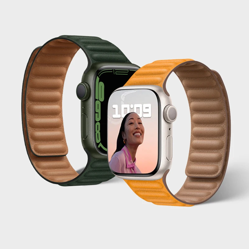 

Ремешок силиконовый для Apple watch band 44 мм 40 мм 41 мм 45 мм 42 мм 38 мм, оригинальный браслет с магнитной петлей для iWatch series 3 5 4 SE 6 7
