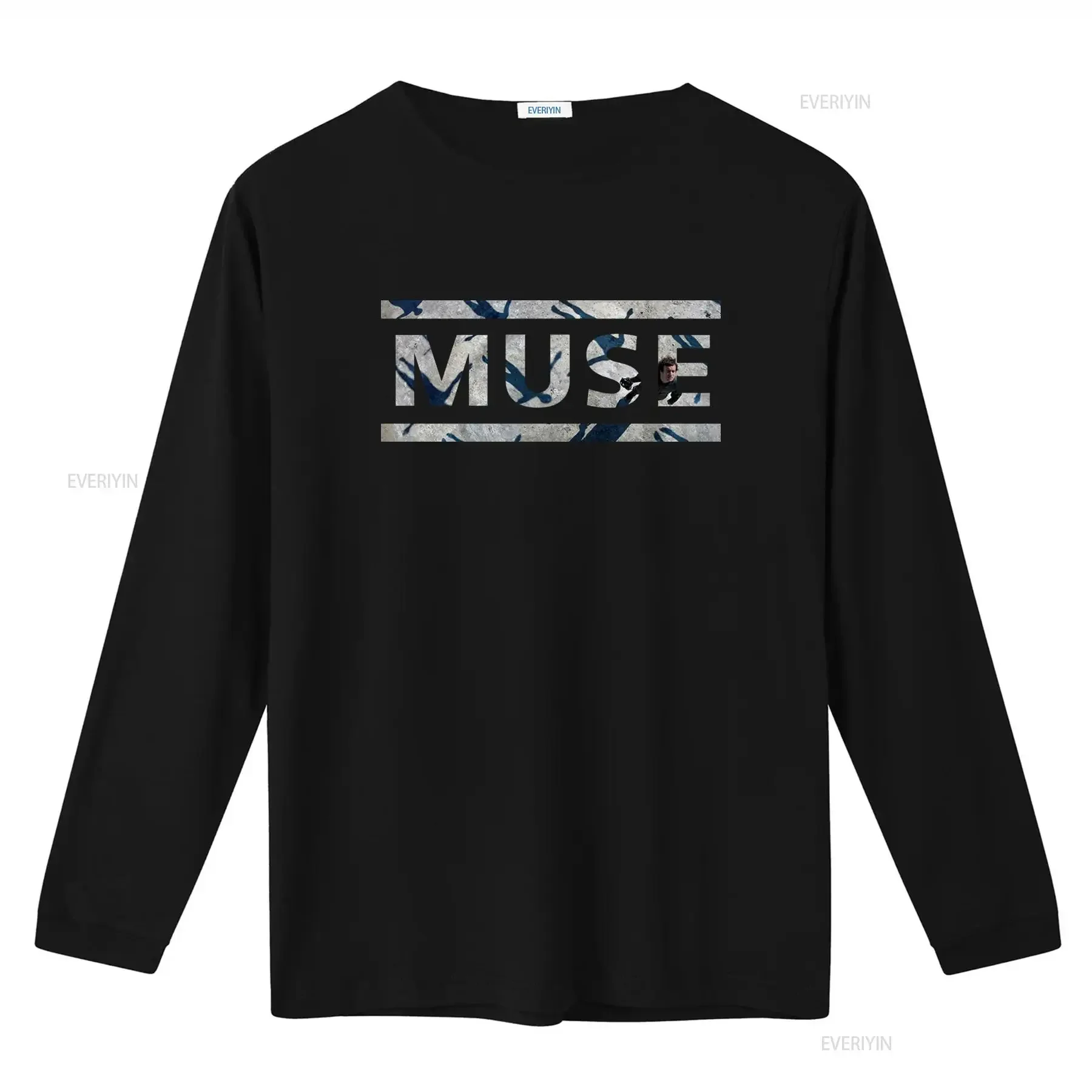 Фото Новая официальная футболка Muse Absolution с логотипом, черная, винтажная, с эффектом потертости, эластичная, дышащая, мягкая, для фанатов рок-музыки №2