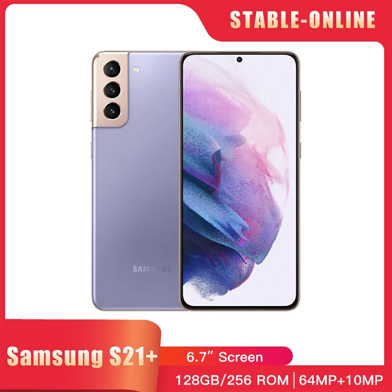 

Оригинальный мобильный телефон Samsung Galaxy S21 Plus S21 + 5G G996U1 6,7 "ROM 128 RAM 8GB Snapdragon 888, телефон с восьмиядерным процессором, оригинальный телефон Android