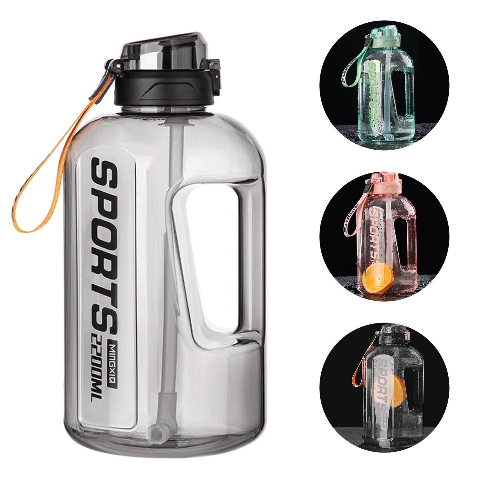 

1.5 liter Sport Bottle large Capacity Tritan Water Bottles Kettle Leak Proof Water Jug Outdoor Fitness Space Cup 1 Gallon Bottle