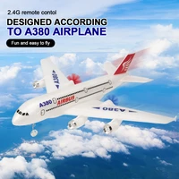 airbus a380 rc aircplane 2ch fixed wing remote control plane dual power glider toys kid gift