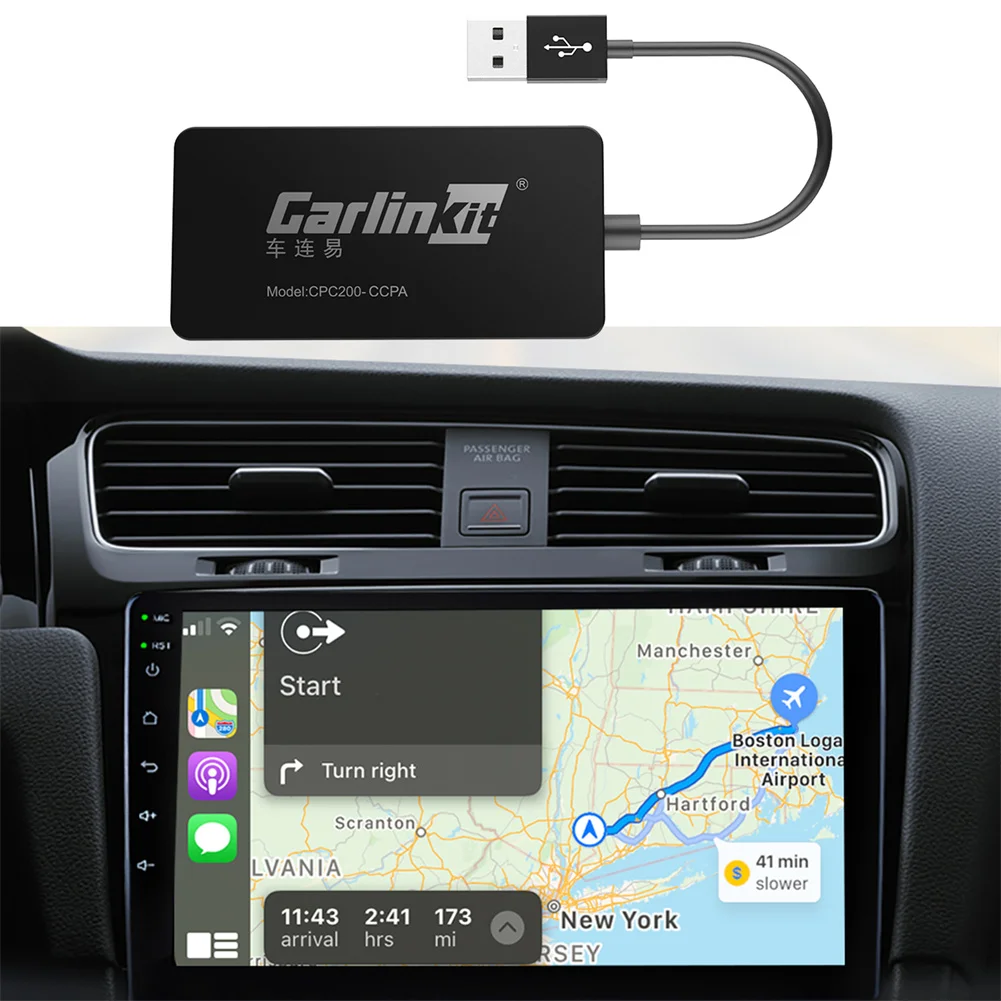 Carlinkit беспроводной адаптер для Apple CarPlay USB Android авто изменения Автомобильные