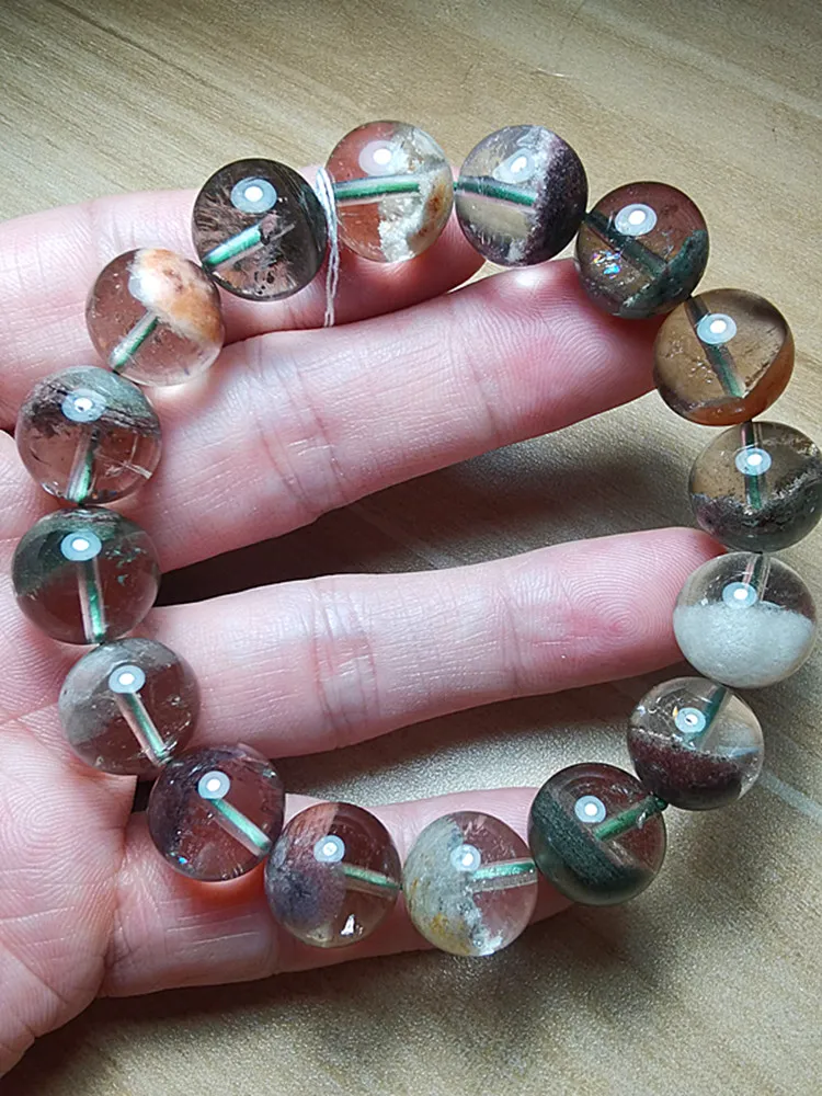 Натуральный бразильский цветной браслет-призрак для мужчин и женщин четыре