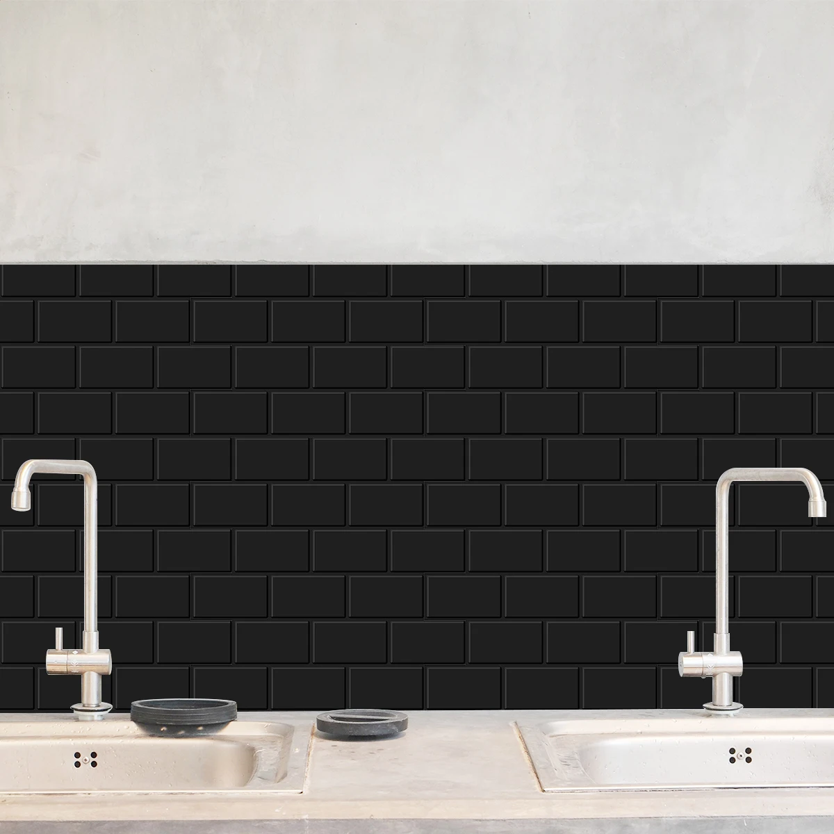 Керамическая плитка из кирпича настенная наклейка черные плитки 3D DIY самоклеящиеся наклейки водонепроницаемые декоративные обои для гостиной.