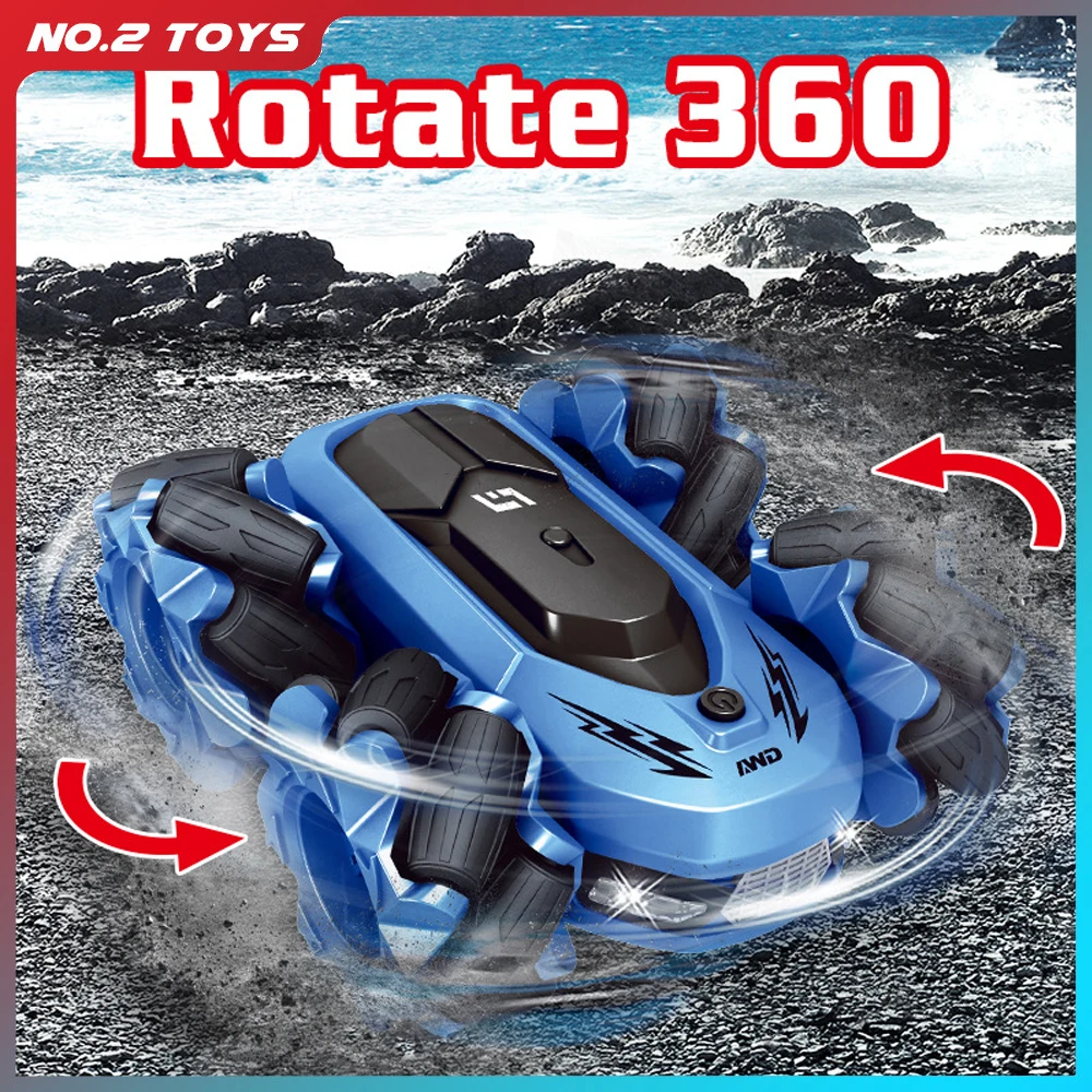 

RC Stunt Car 360 Rotation Double Sided 2 IN 1 Driving Deformed Car Radio Control Buggy Drift Electric Machine Vehicle Toys Boys