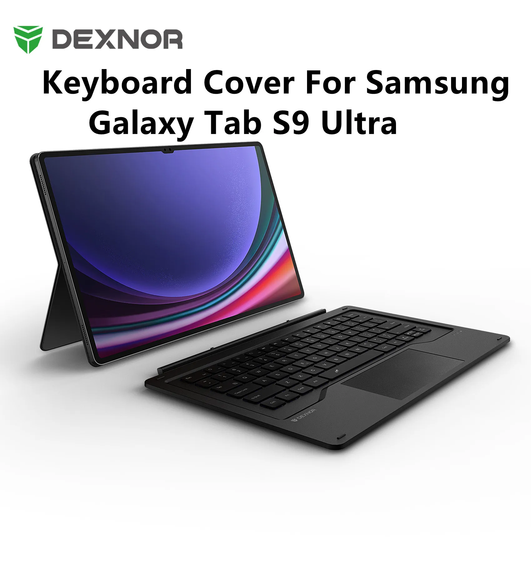 Фото Магнитная съемная клавиатура-обложка для планшета Samsung Galaxy Tab S9 Ultra 14.6 дюймов (SM-X910/X916B) с мультитач-трекпадом №1