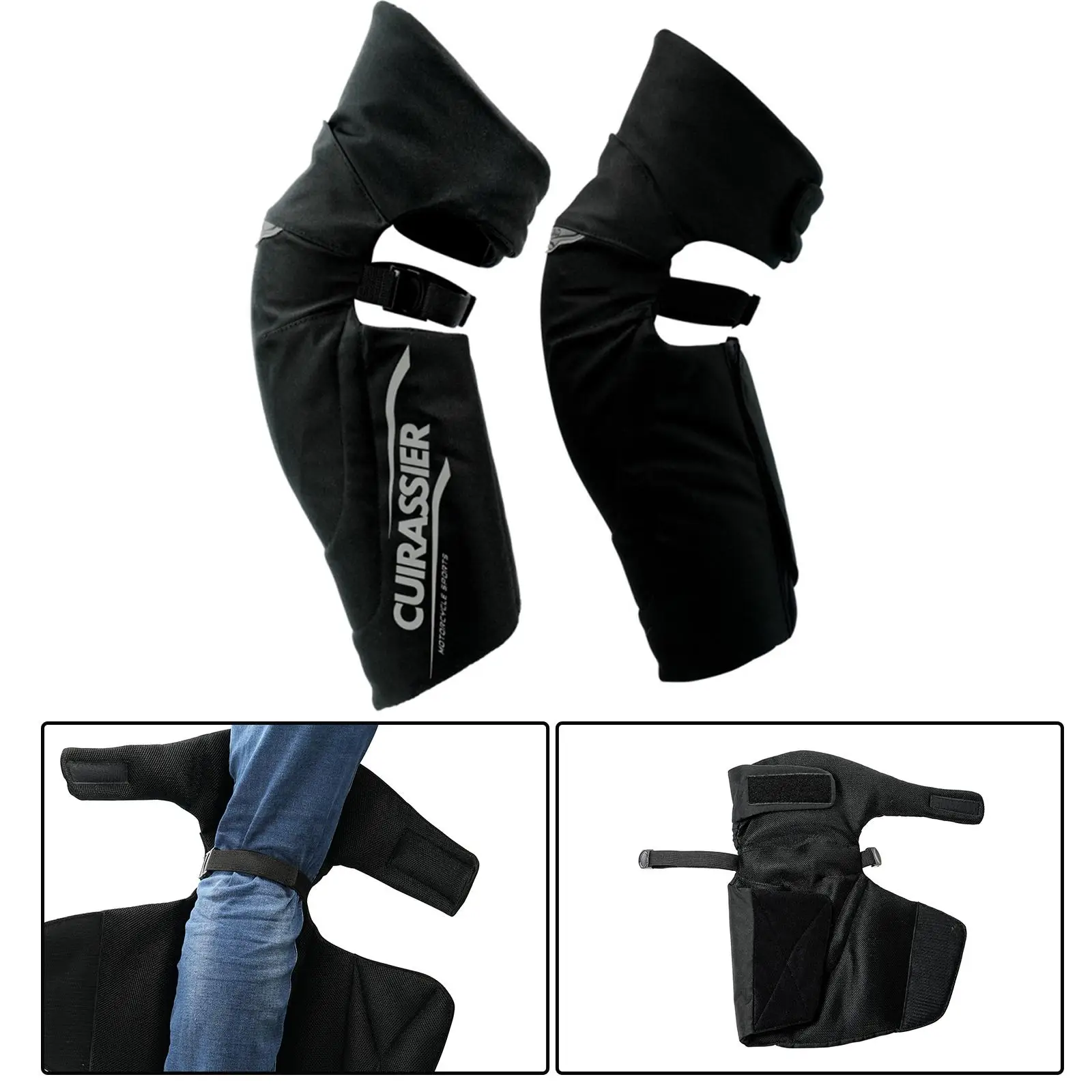 

Motorcycle Knee Pads Guards Protective Gear Cotton Padded for Winter