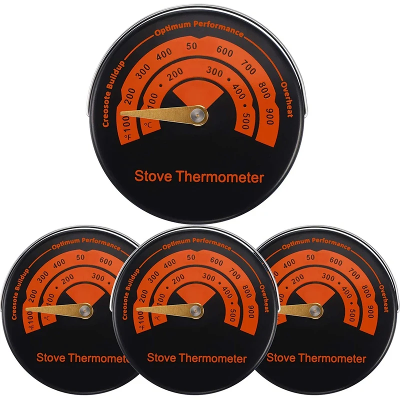 

Magnetic Stove Thermometer Wood Burner Top Thermometer Stove Temperature Meter Stove Flue Pipe Thermometer