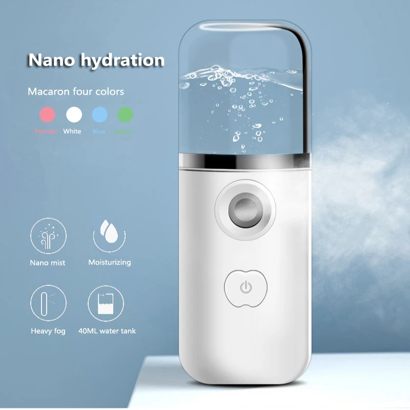 

Nano Mist Facial Steamer USB Rechargeable Protable Face Skin Care Moisturizing Humidifier Nebulizer Beauty Instruments Cosmetics