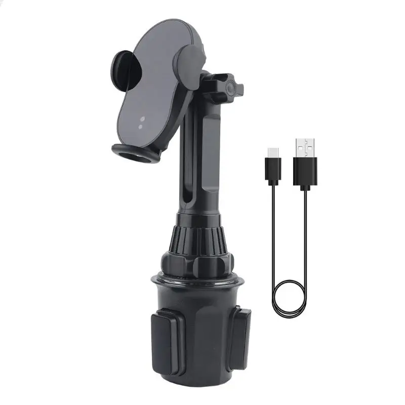 

Smartphone Car Mount 15W Fast Charger Wireless Charging Stand Cradle IR for Smart Sensor Automatic Clamping Phone Holder U4LD