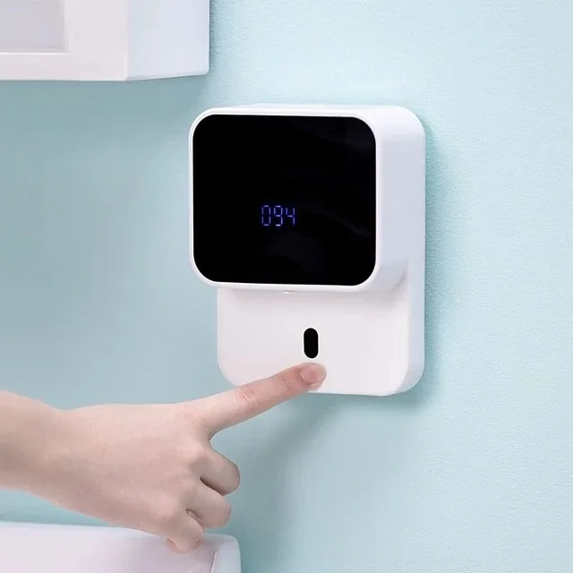 

New LED Display Automatic Induction Foaming Hand Washer Wall-mounted Hand Washing Home Infrared Smart Hand Sanitizer Machine