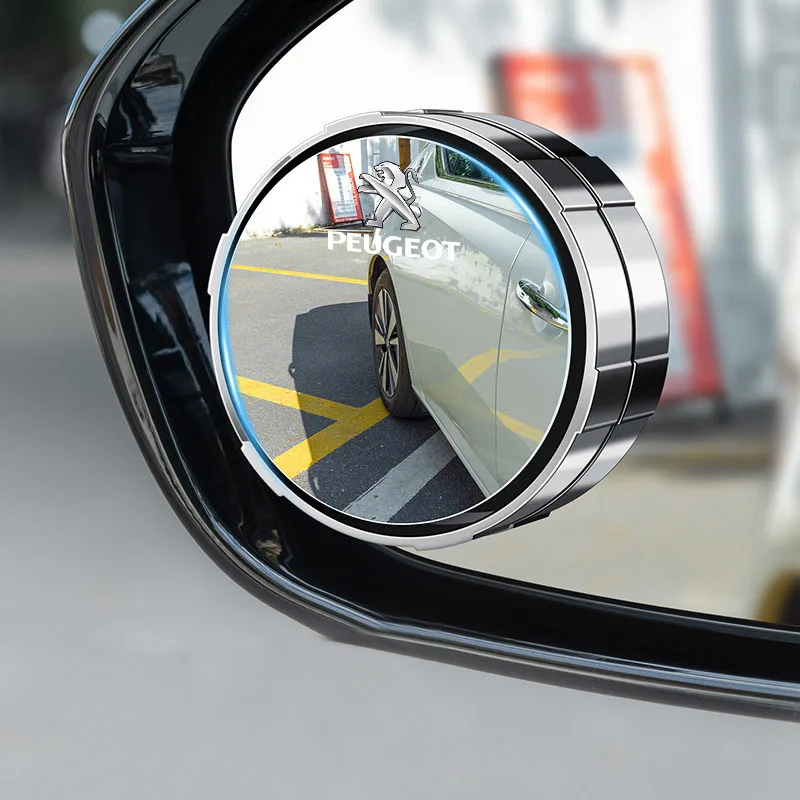 Регулируемое на 360° вспомогательное зеркало заднего вида для автомобиля, выпуклое зеркало для слепых зон, для Peugeot HX1 4008 2008 5008 4007 6008, колпаки на колесные диски (art.: 3920da08a79ee) - 3920da08a79ee