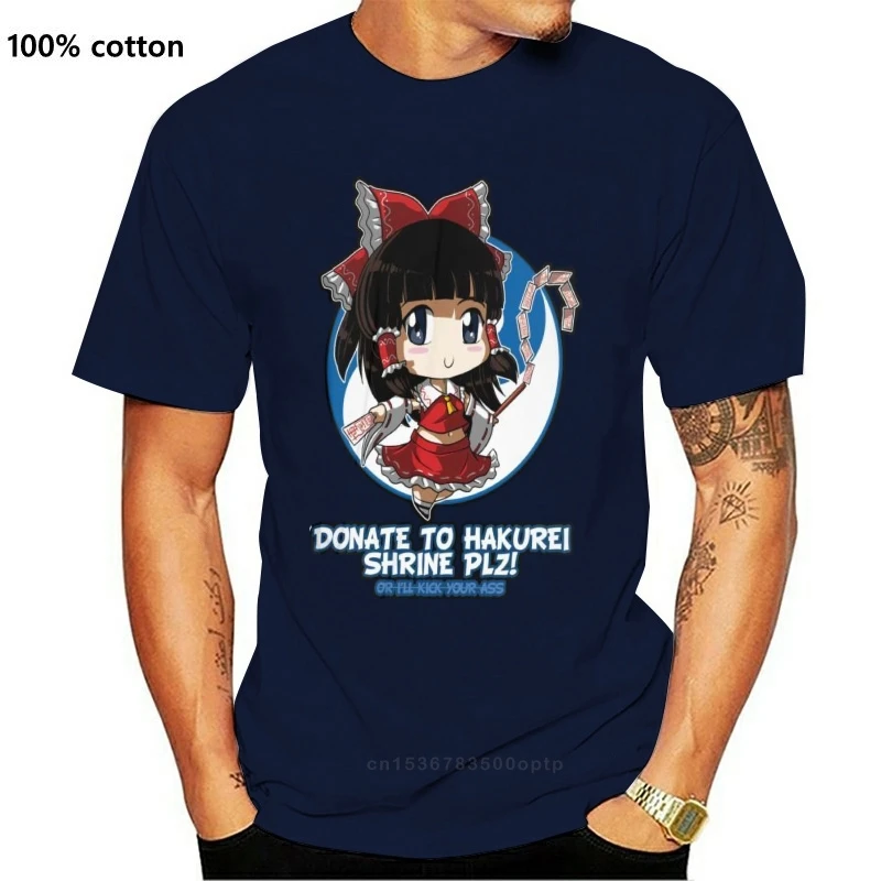 Футболка Touhou Reimu Hakurei футболка из 100 хлопка 6xl с коротким рукавом летняя смешная