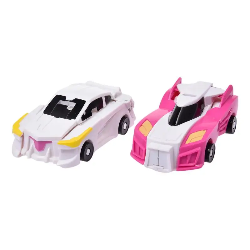 

Car Transforming Robot One-Button Transforming Vehicle Anti-Collision Transformation Auto Toys Kit Gift For Kid's Birthday