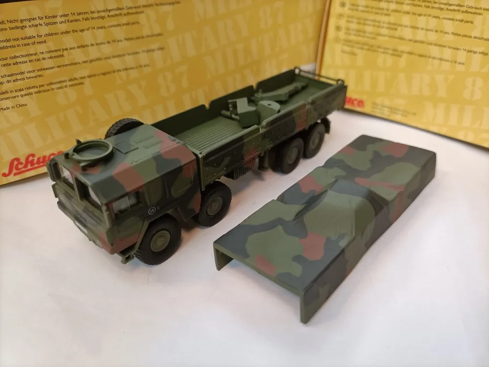 

Schuco 1 87 Lions Camouflage Canopy Transport Truck Model MAN 8x8