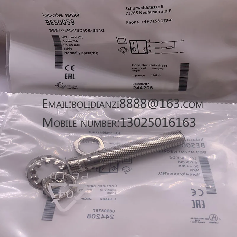 Новый датчик приближения BES0059 BES M12MI-NSC40B-S04G