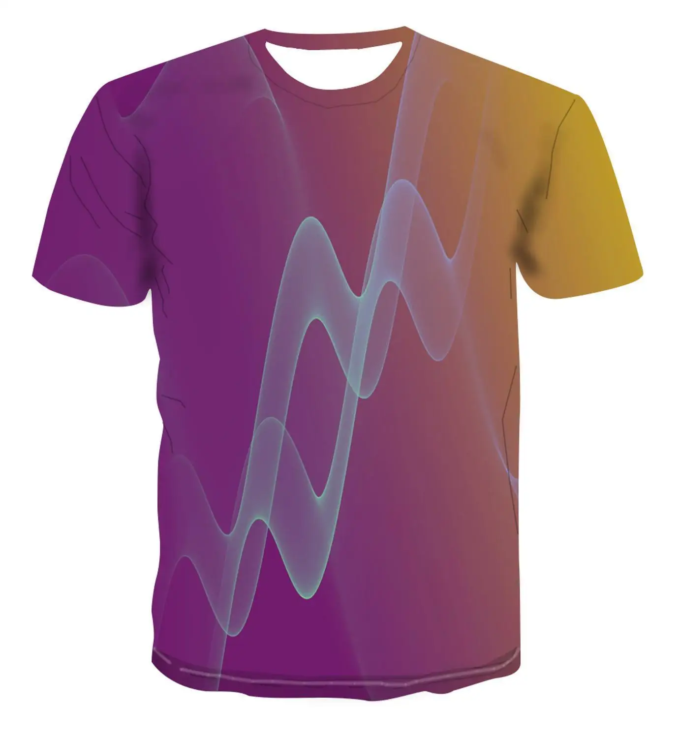 

2022 New Trendy 3d Color T-Shirts Bright Print Clothing For Men S-6xl