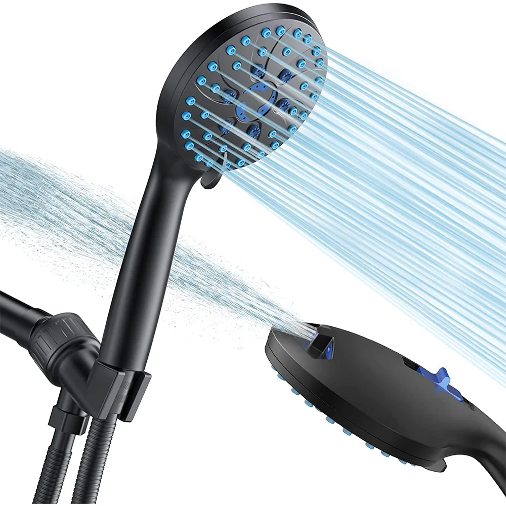 

8 Functions Shower Head Adjustable Water-saving High Pressure Shower Head Hand-held Shower Spray Gun Bathroom Accessories