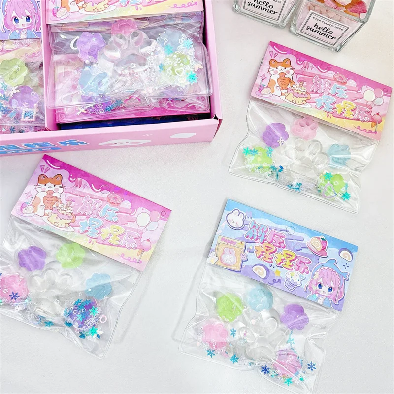 5 + 1 светящаяся декомпрессионная игрушка в виде кошачьей лапы снятие стресса