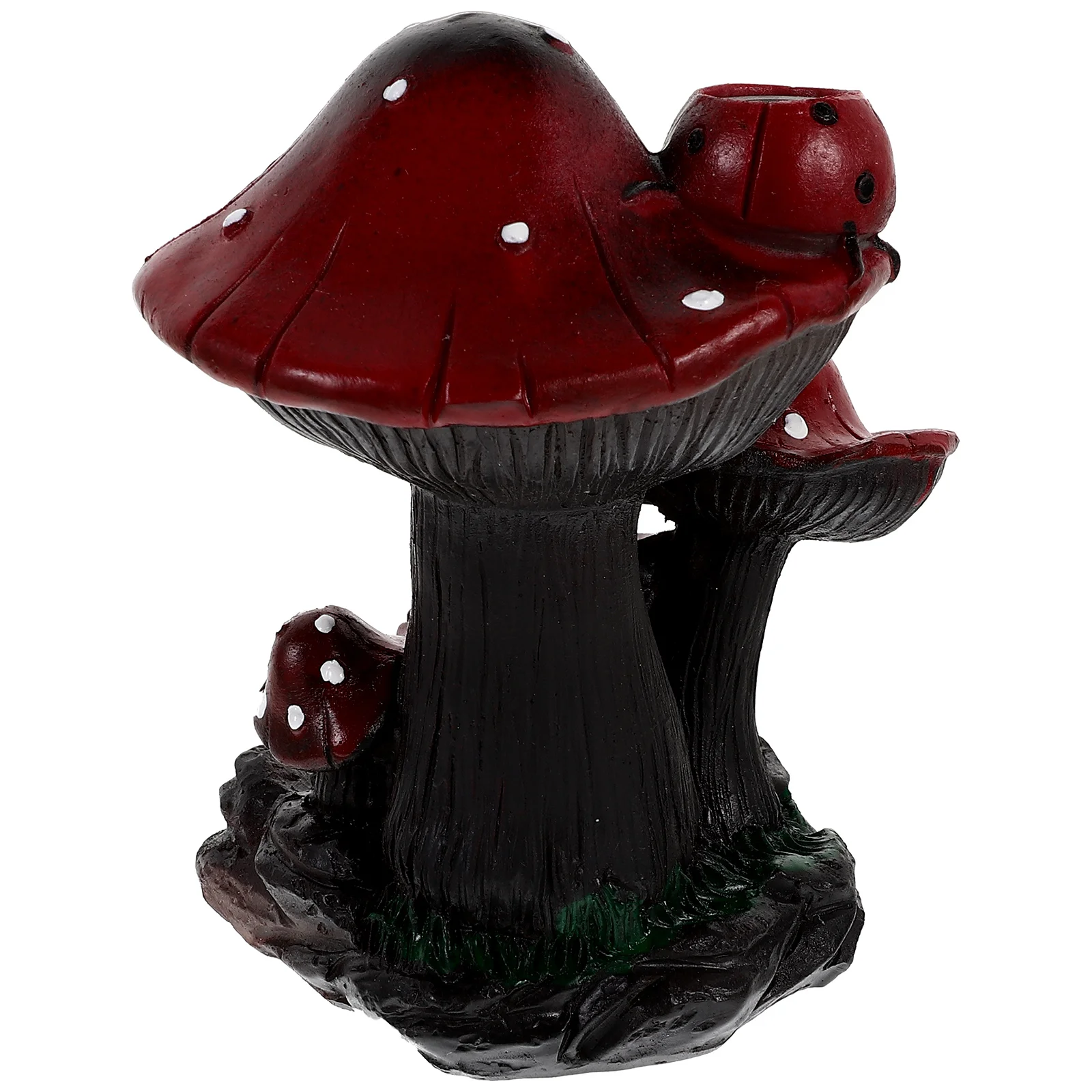 

Mushroom Backflow Censer Resin Burner Home Portable Shape Chic Holder Ornament Aroma
