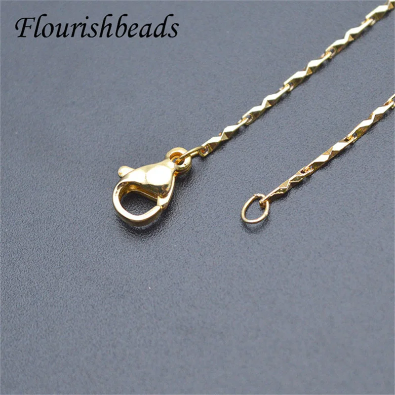 

10pcs/lot Basic Necklace Chain Small Size 1mm Thickness 45CM 17.7inches Link Chain Necklace Chain for DIY Women Jewelry Making