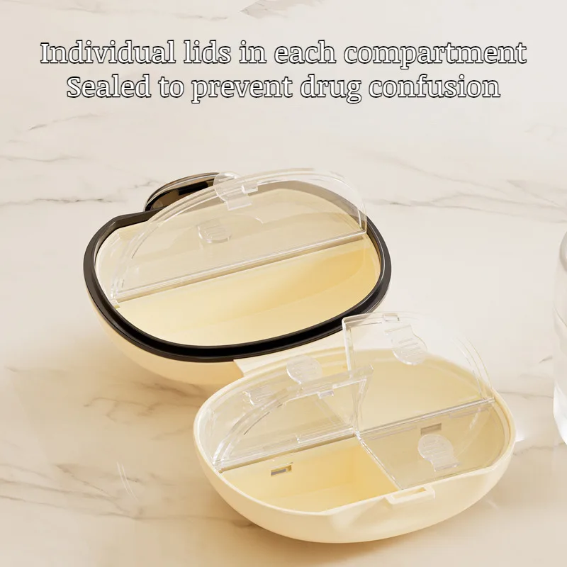 Портативный отсек для таблеток герметичный влагостойкий контейнер лекарств с