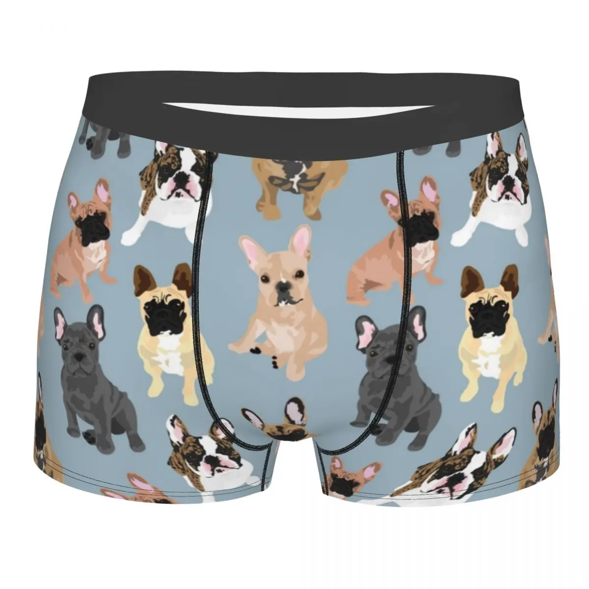 

Frenchie French Bulldog Men's Underwear Cute Pug Dog Boxer Shorts Panties Humor Soft Underpants for Homme