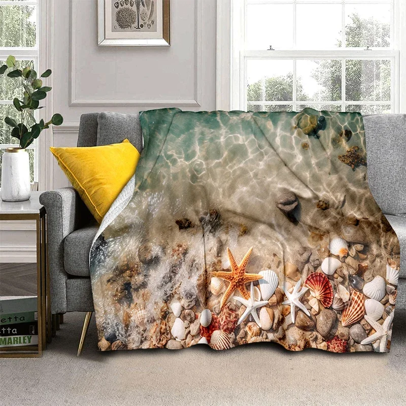 LOUSIDREAM 3D Морская звезда плед из полиэстера/хлопка