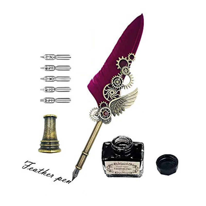 

Набор перьев для каллиграфии в стиле стимпанк