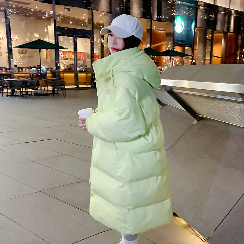 Hooded Winter Jacket Women 2022 Green Jackets for Women Thicken Coat Female Parkas Cotton-padded Long Coat Loose Coats Jacket Zm