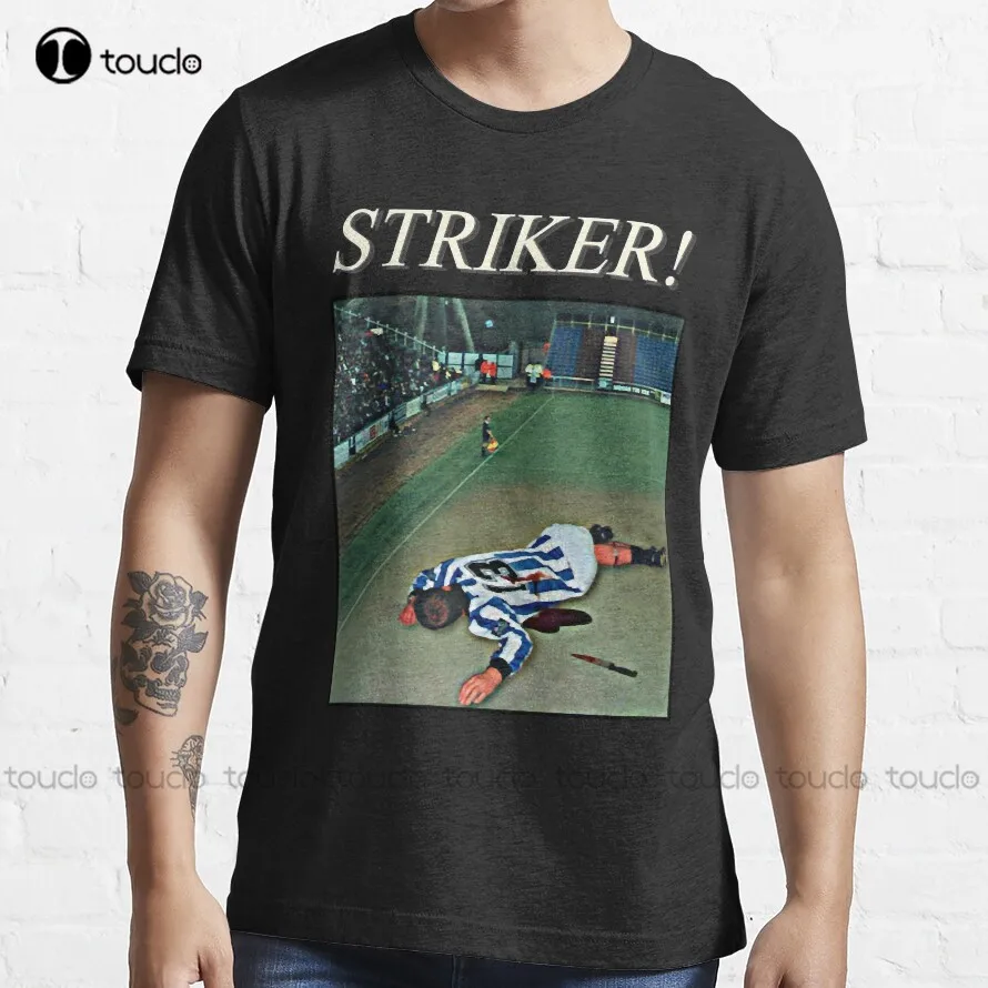 

Steve Bruce Striker! Steve Bruce - 90s Retro Football Fan Design Classic New T-Shirt Christmas Gift Digital Printing Tee Shirts