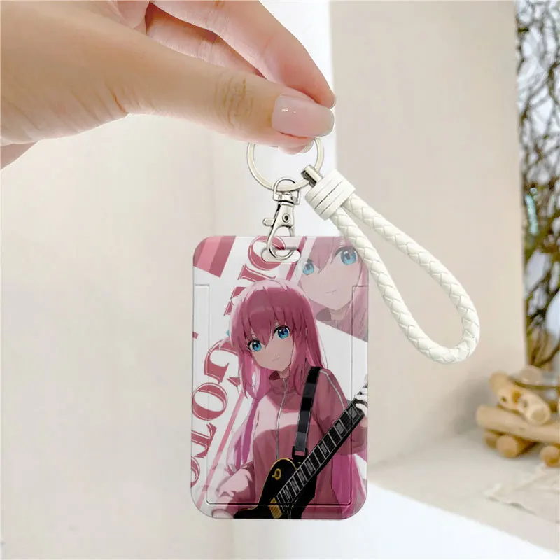2023 110*70mm Japanese Anime BOCCHI THE ROCK Lanyard ID Card Badge Holder with Keychain Keyring Gift No.1-No.16